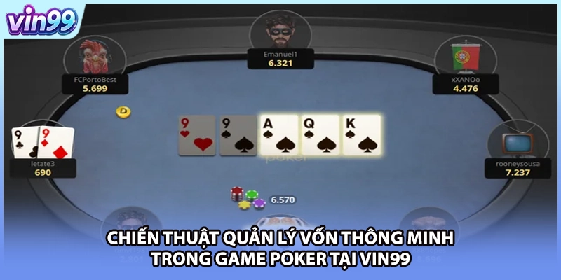 Chiến thuật quản lý vốn thông minh trong game Poker tại VIN99
