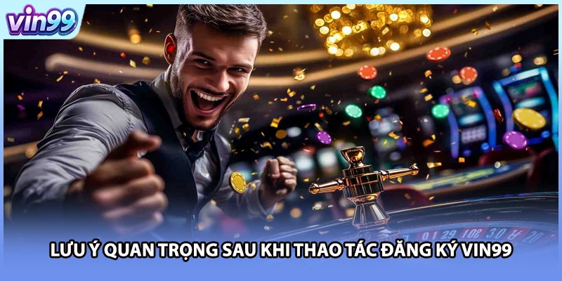 Lưu ý quan trọng sau khi thao tác đăng ký VIN99